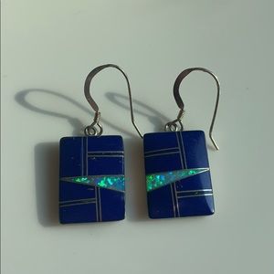 Lapis Lazuli sterling silver earrings